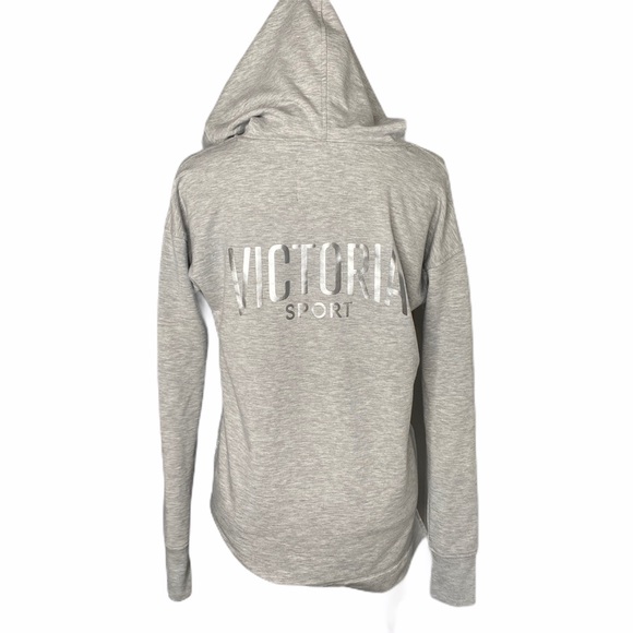 Victoria's Secret Tops - Victoria’s Secret Sport Logo V-Neck Hoodie